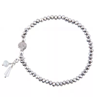 Clayre & Eef Armband Adeline silberfarbig
