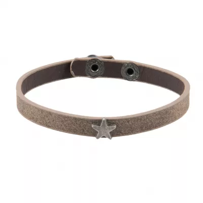 Clayre & Eef Armband Star braun