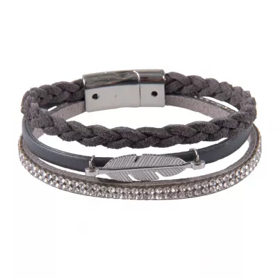 Clayre & Eef Armband Arryn graufarbig