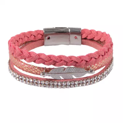 Clayre & Eef Armband Arryn pinkfarbig
