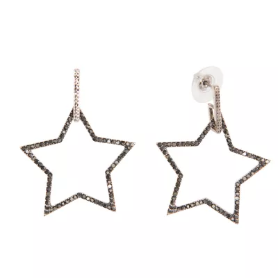 Clayre & Eef Ohrringe Party star schwarz