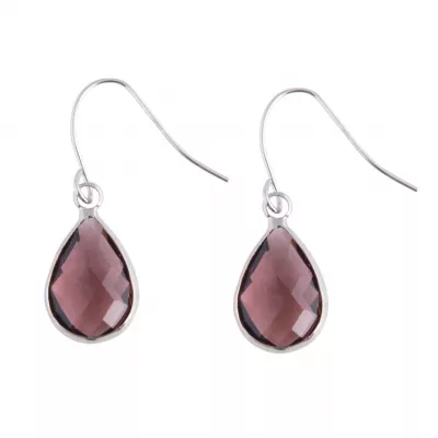Clayre & Eef Ohrringe Verah Aubergine