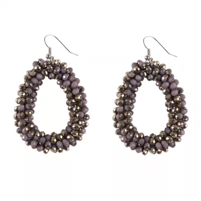 Clayre & Eef Ohrringe Emeline Aubergine