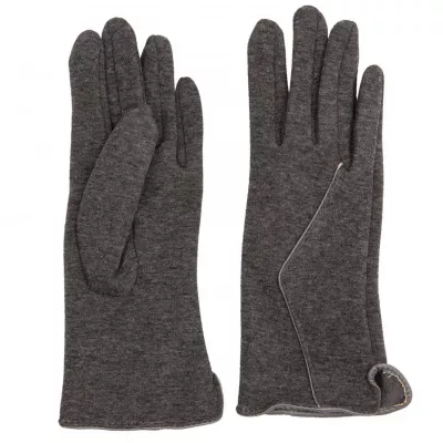 Clayre & Eef Handschuhe Set Stylish line graufarbig