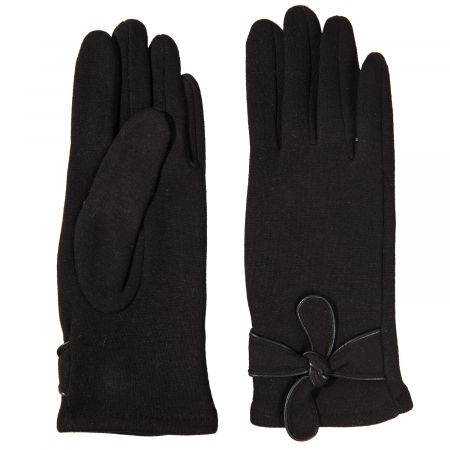 Clayre & Eef Handschuhe Set Trendy Bow schwarz