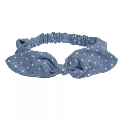 Clayre & Eef Stirnband Specks blaufarbig