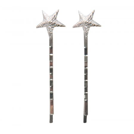 Clayre & Eef Haarklammer Starlight (set 2) silberfarbig