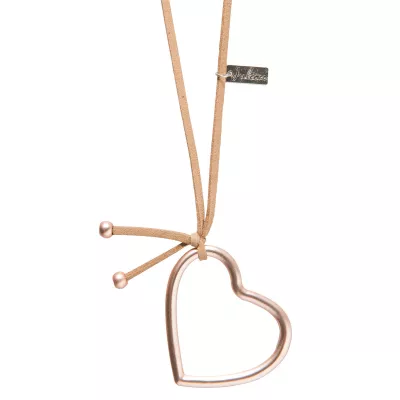 Clayre & Eef Halskette Herzs beige