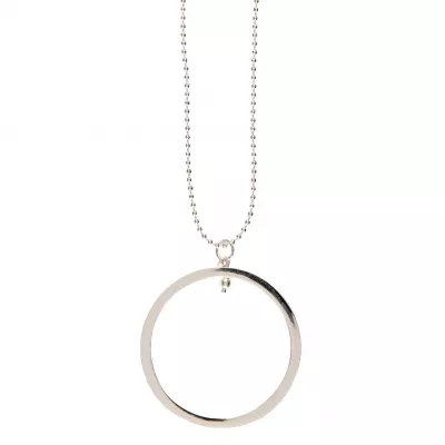 Clayre & Eef Halskette Shiny circle silberfarbig