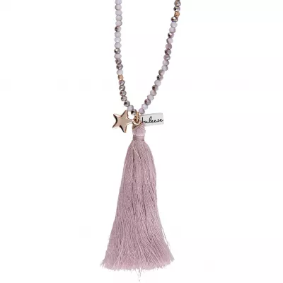 Clayre & Eef Halskette Rebel Aubergine