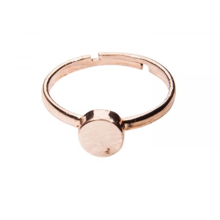 Clayre & Eef Ring Circle love Rose Gold