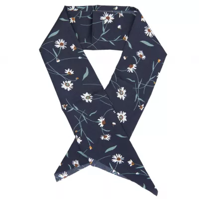 Clayre & Eef Schal Lovely bloom 26x80 cm blaufarbig