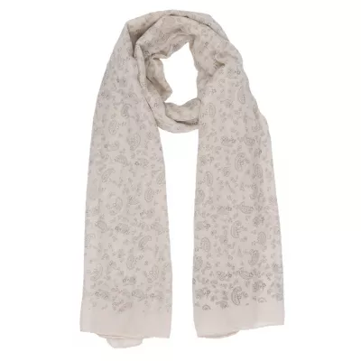 Clayre & Eef Schal Paisley design 80x180 cm khaki