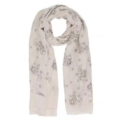 Clayre & Eef Schal Leoni 80x180 cm beige