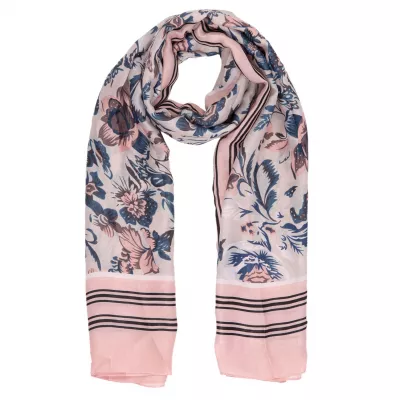 Clayre & Eef Schal Saint Tropez 90x180 cm pinkfarbig