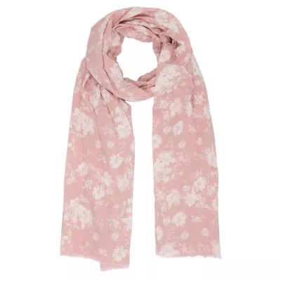 Clayre & Eef Schal Rosa 70x180 cm pinkfarbig