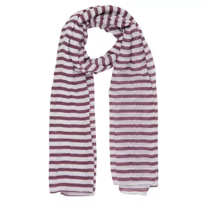 Clayre & Eef Schal Stripes 90x180 cm rot
