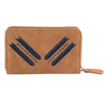 Clayre & Eef Geldbörse braun "Stacey" 10x15 cm braun