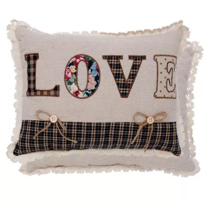 Clayre & Eef Kissenhülle Love 20x28 mit Inlett