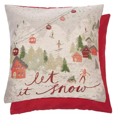 Clayre & Eef Kissen "Let It Snow" 45x45