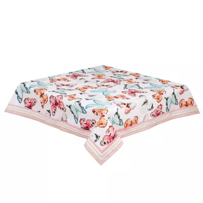 Clayre & Eef Tischdecke Schmetterlinge 100x100 