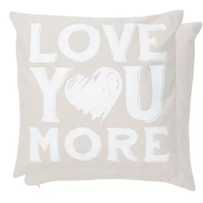 Clayre & Eef Kissenhülle LOVE YOU MORE ca. 40 x 40 cm