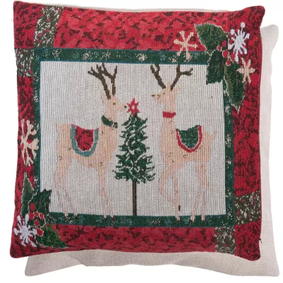 Clayre & Eef Kissenhülle Merry Christmas 40x40