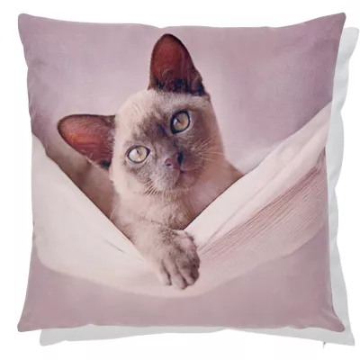 Clayre & Eef Kissenhülle Katze 45x45