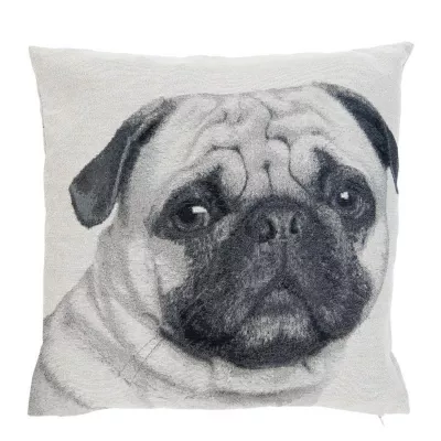 Clayre & Eef Kissenhülle Mops 45x45