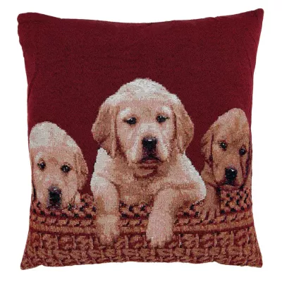 Clayre & Eef Kissenhülle Puppies 45x45