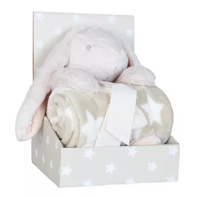 Fleecedecke ca. 75 x 100 cm Kaninchen ca. 25 cm