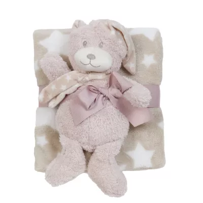 Clayre & Eef Kuscheldecke + bear 75x100 / 20 cm