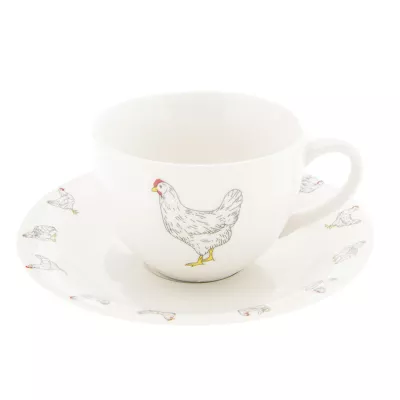 Clayre & Eef Kaffeetasse mit» Ø 15x7 cm / 200 ml