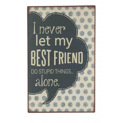 Clayre & Eef Textschild 40x25 cm