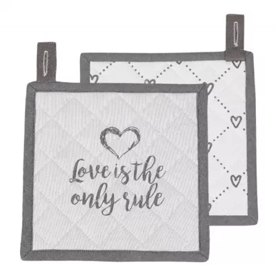 Clayre & Eef Topflappen 18x18 cm