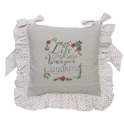 Clayre & Eef Stuhlkissen 40x40 frill Pretty Little Things