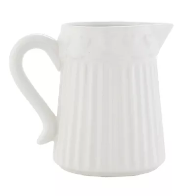 Clayre & Eef Milchkännchen weiß ca. 13 x 9 x 11 cm