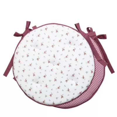 Clayre & Eef Stuhlkissen mit Inlett Ø 40 Roses pour Louise
