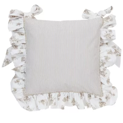 Clayre & Eef Stuhlkissen 40x40 frill Rose Yard