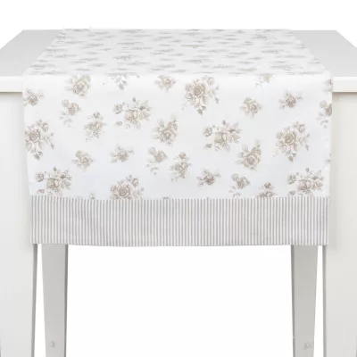 Clayre & Eef Tischläufer 50x140 Rose Yard