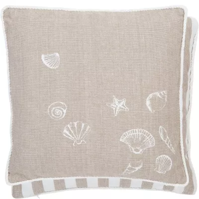 Clayre & Eef Stuhlkissen cover 40x40 Sea Shell