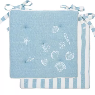 Clayre & Eef Stuhlkissen mit Inlett 40x40 Sea Shell