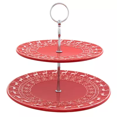 Clayre & Eef Etagere Ø 25x24 cm
