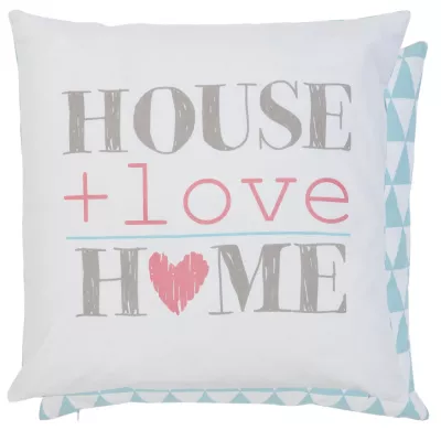 Clayre & Eef Kissenhülle Home Love Home 40x40
