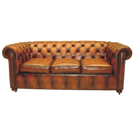 "Settee" 3-Sitzer Original englisches Chesterfield Sofa