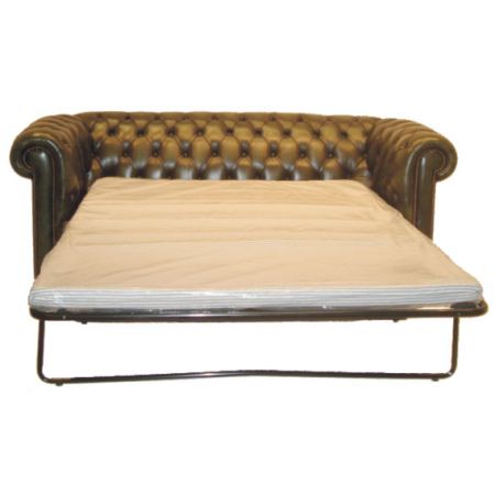 "Bed Settee" Chesterfield 3-Sitzer Schlafsofa (Matratze: 115cm)