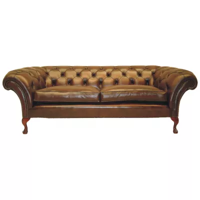 "Victorian" 3-Sitzer Original englisches Chesterfield Sofa