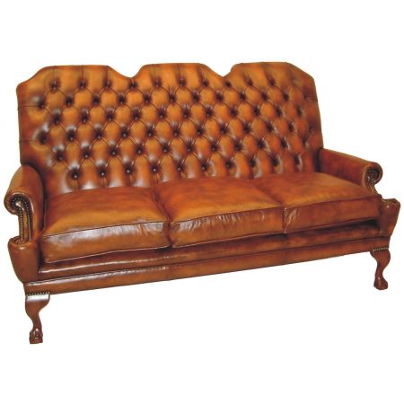 "Viscount" 3-Sitzer Original englisches Chesterfield Sofa