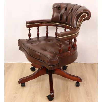 "Captain" Chesterfield Sessel Bürostuhl