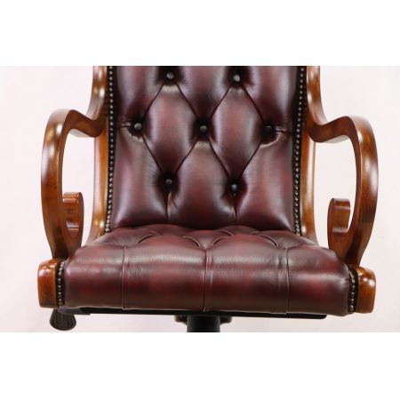 "Regency Carver Swivel" Chesterfield Drehstuhl